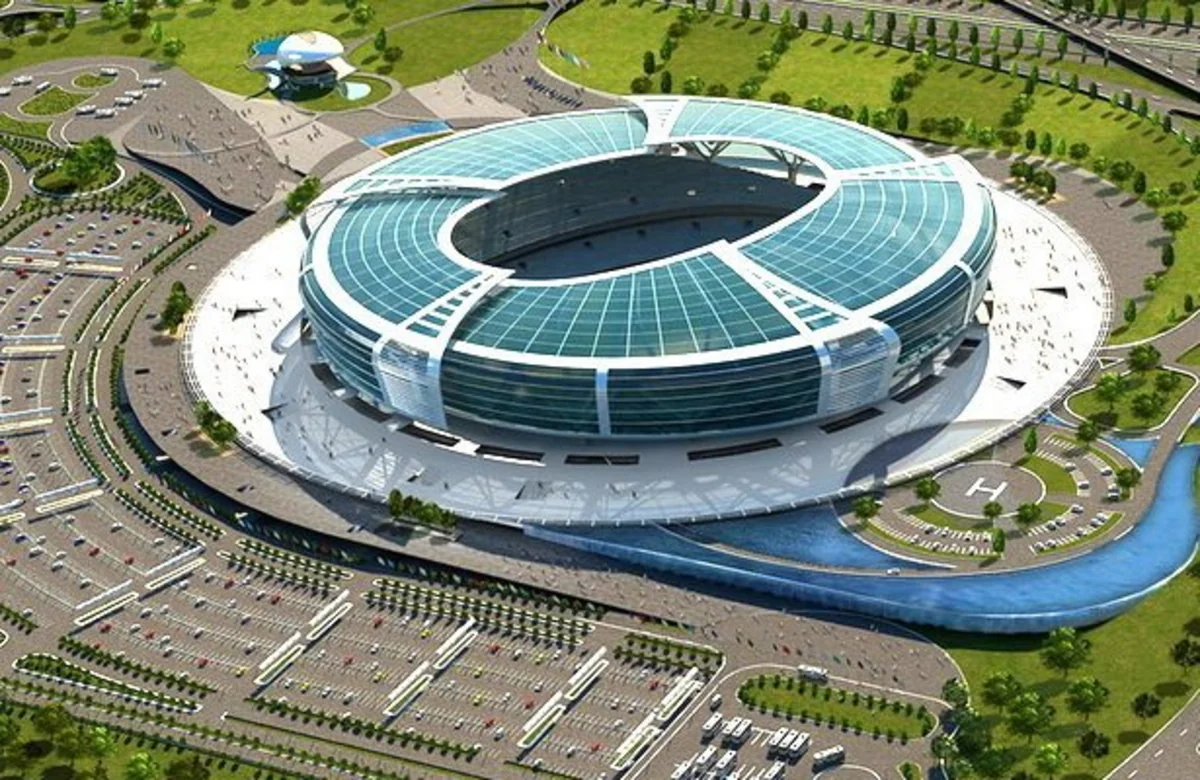 Бакинский олимпийский стадион - один из самых вместительных в СНГ