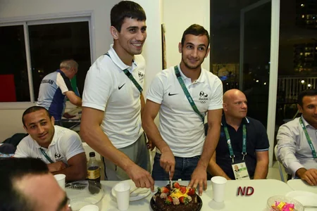 ​Rio-de-Janeyronun Atletlər kəndində cüdoçularımız Rüstəm Orucov və Orxan Səfərovun mükafatlandırılma mərasimi keçirilib - FOTO