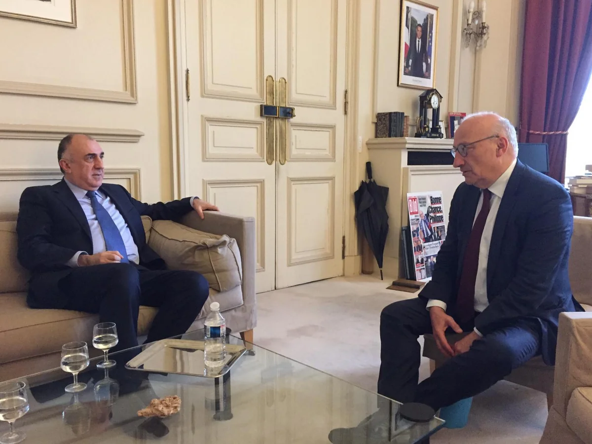Elmar Mammadyarov met with Diplomatic Adviser to French President