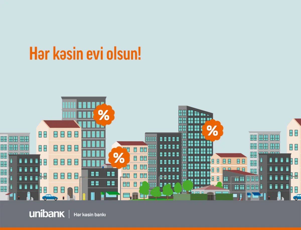 Unibank bu il 1,5 mln. manat ipoteka krediti verib