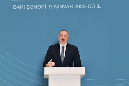 Ilham Aliyev attends ceremony dedicated to 2022 sporting results