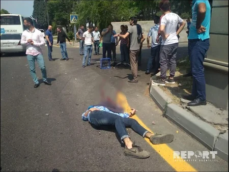 Bakıda marşrut avtobusu velosiped sürən gənci vuraraq öldürüb - FOTO