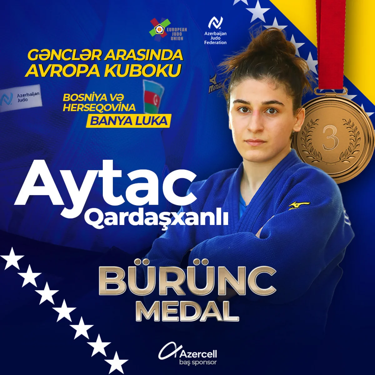 Avropa Kuboku: Azərbaycan cüdoçusu bürünc medal qazanıb