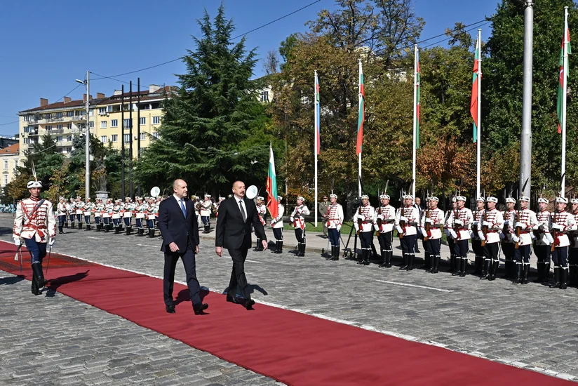 Official welcome ceremony held for President Ilham Aliyev in Sofia