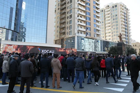 Azərbaycan Cüdo Federasiyasının kollektivi Xocalı abidəsini ziyarət edib - FOTO