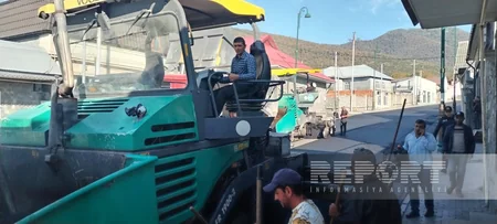 Oğuzun 14 küçəsində yollar təmir olunur