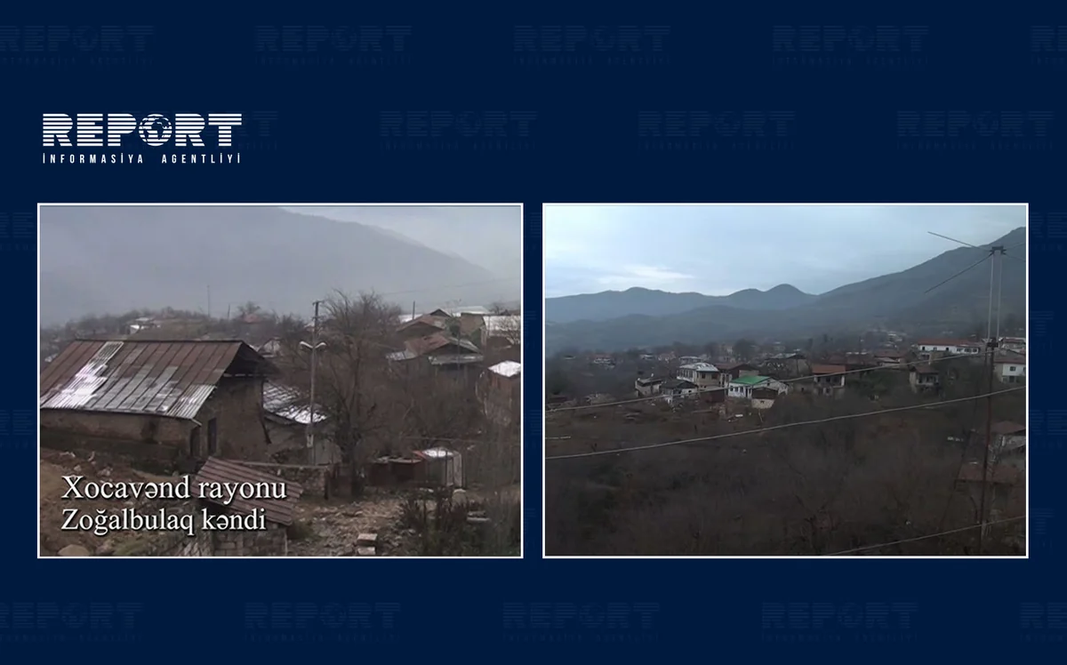 Xocavəndin Zoğalbulaq kəndinin görüntüləri