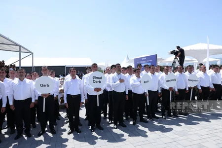 Ağdamda “Paylayıcı Şəbəkələrin Gənc Mütəxəssislərinin Peşə Ustalığı” yarışının birinci günü keçirilib
