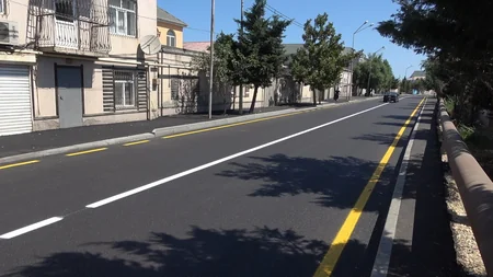 Bakının mərkəzi küçələrindən daha biri əsaslı şəkildə təmir edilib
