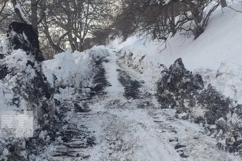 Qaxın Sarıbaş kəndinə gediş-gəliş bərpa olunub