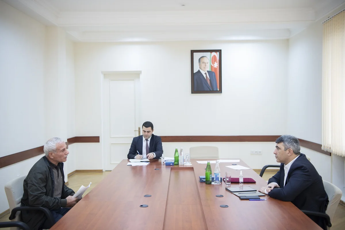 İnam Kərimov Masallıda vətəndaşları qəbul edib