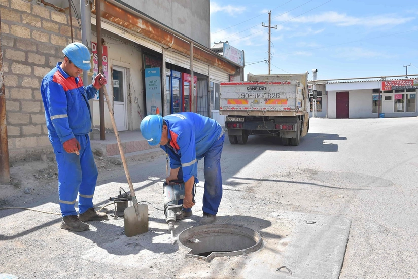 Bakıda oğurlanmış kanalizasiya qapaqları yeniləri ilə əvəz edilib