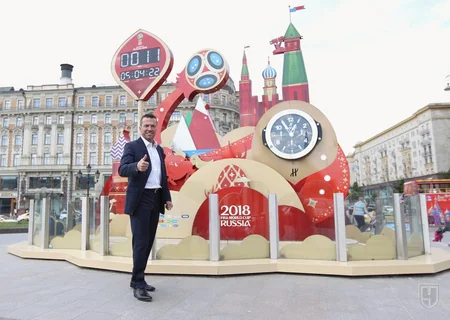 Лотар Маттеус представил Кубок чемпионата мира по футболу в Москве