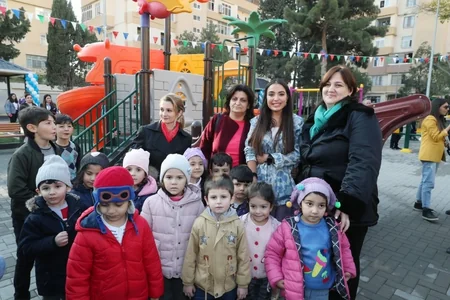 Bizim həyət layihəsi çərçivəsində abadlaşdırılan növbəti həyət istifadəyə verilib - FOTO