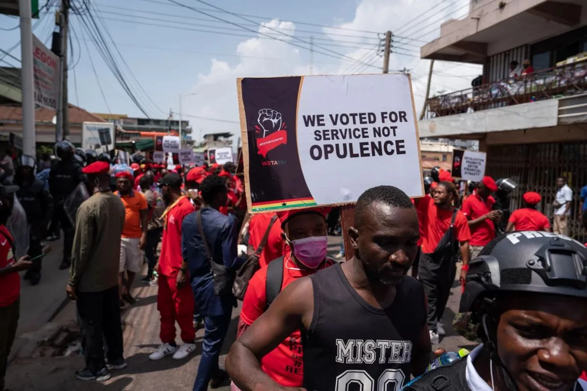 Over 40 people detained in protests in Ghana