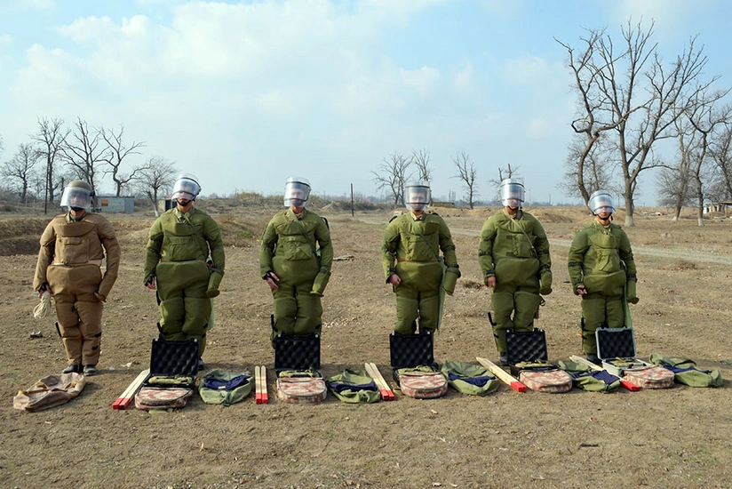 В инженерных подразделениях азербайджанской армии проводятся занятия по боевой подготовке