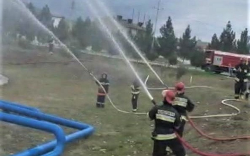 FHN Dövlət Yanğından Mühafizə Xidməti yanğın-taktiki təlim keçirib