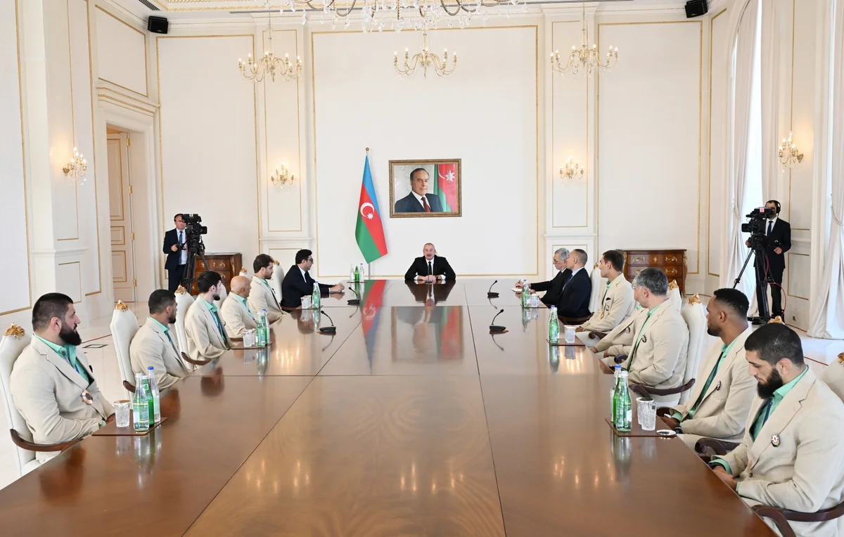 President Ilham Aliyev receives Azerbaijani athletes who won medals at Paris Summer Olympic Games and their coaches - UPDATED