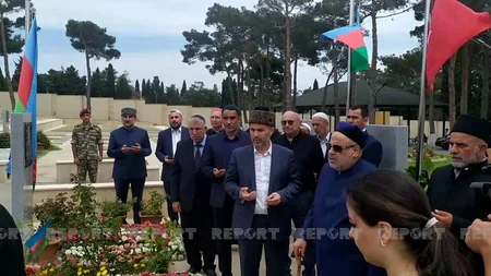 Dini konfessiyaların rəhbərləri Polad Həşimovun və İlqar Mirzəyevin məzarını ziyarət edib - VİDEO