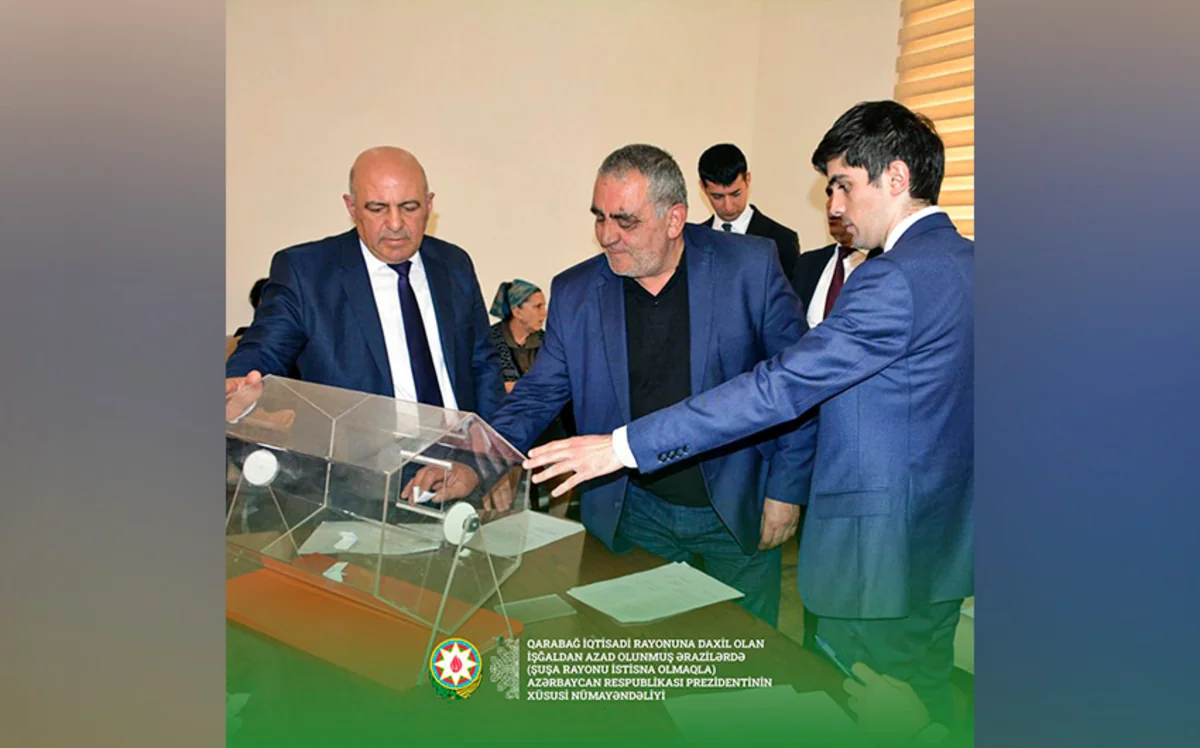 Tərtərin Talış kəndinə köçəcək sakinlərlə püşkatma keçirilib