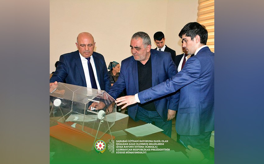 Tərtərin Talış kəndinə köçəcək sakinlərlə püşkatma keçirilib