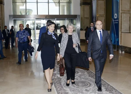 UNESCO-nun baş direktoru İrina Bokova Azərbaycana səfərə gəlib - FOTO