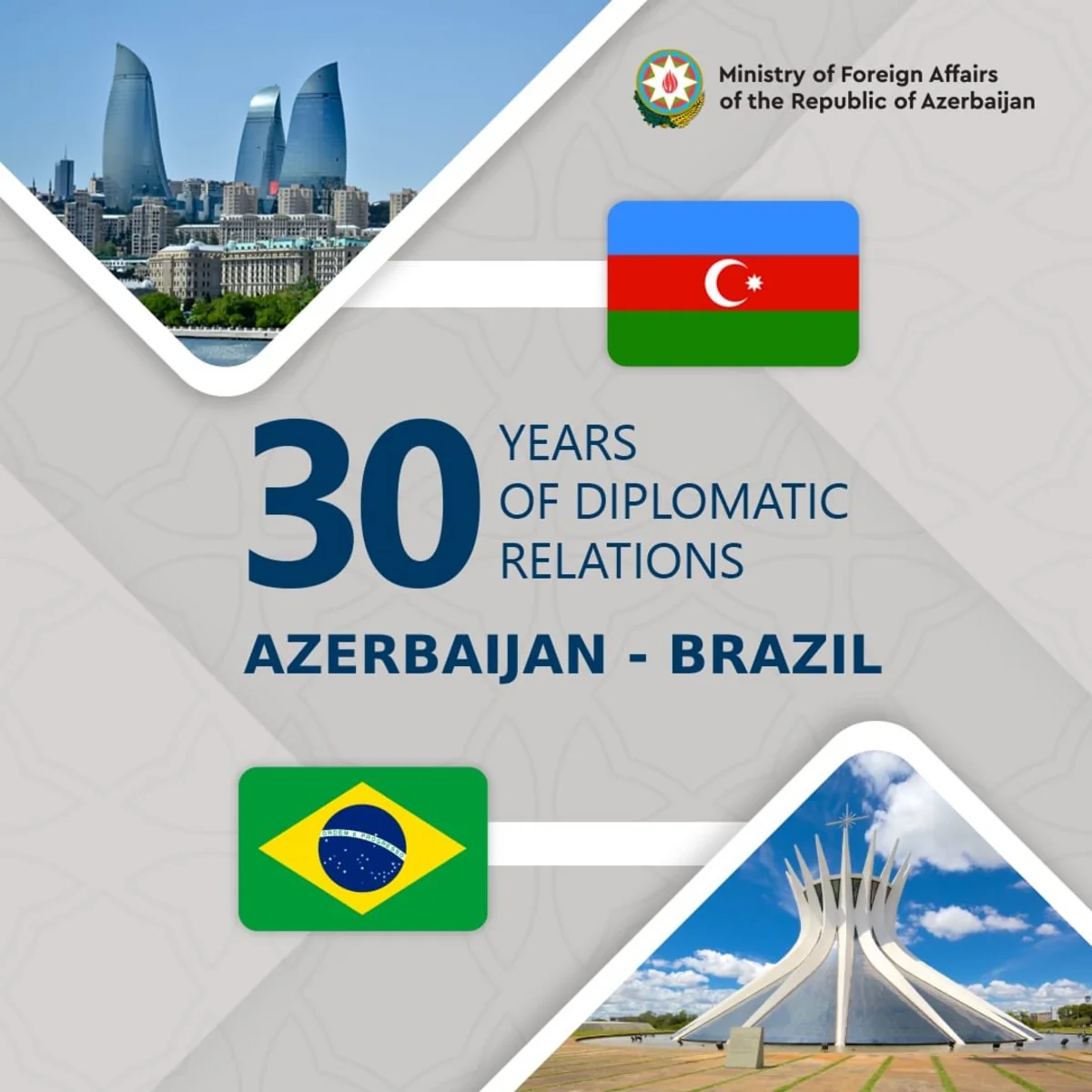 Azərbaycan XİN: Braziliya ilə ikitərəfli əməkdaşlığımızın genişləndirilməsini gözləyirik