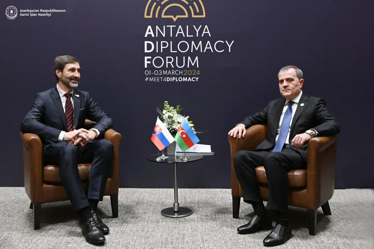 Ceyhun Bayramov Antalyada slovakiyalı həmkarı ilə əməkdaşlıq perspektivlərini müzakirə edib - YENİLƏNİB