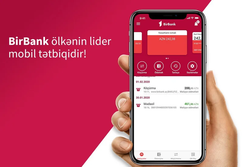 “BirBank” ölkənin lider mobil tətbiqidir!