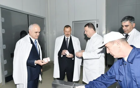 Prezident Abşeron rayonunda “Zəhmət-Ruzi” MMC-nin fəaliyyəti ilə tanış olub