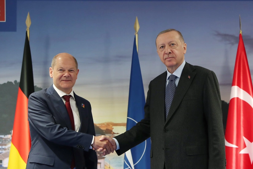 Türkiyə və Almaniya liderləri arasında görüş olub