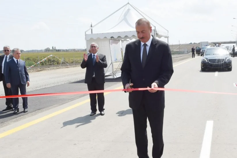 Сдан в эксплуатацию отрезок Масаллы - Джалилабад капитально реконструируемой автомобильной дороги Алят - Астара - государственная граница с Ираном