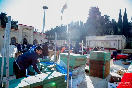 Preparations are underway in Martyrs' Alley - PHOTO