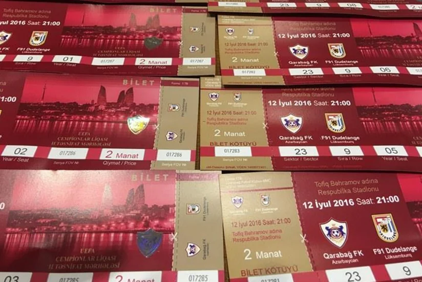 Qarabağın Çempionlar Liqasında keçirəcəyi oyunun biletləri iyulun 7-də satışa çıxarılacaq