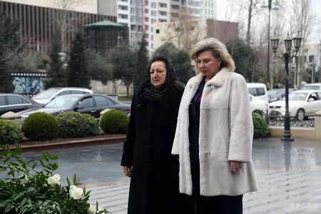 Russian Commissioner for Human Rights visits Memorial to Khojaly victims - PHOTO