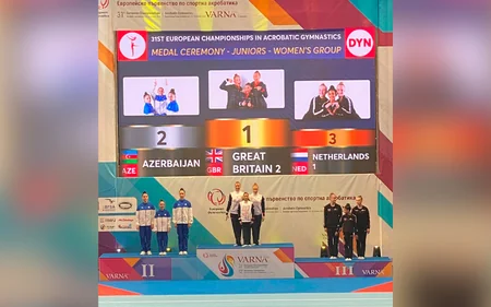 Azərbaycan gimnastları Avropa çempionatında gümüş medal qazanıblar