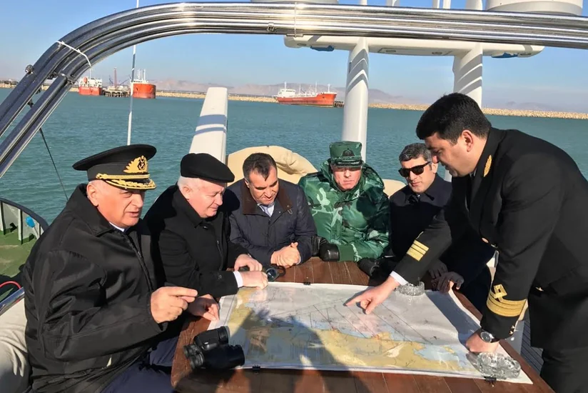 Axtarış-xilasetmə Qərargahının rəhbər heyət üzvləri xilasetmə tədbirlərilə yaxından tanış olublar