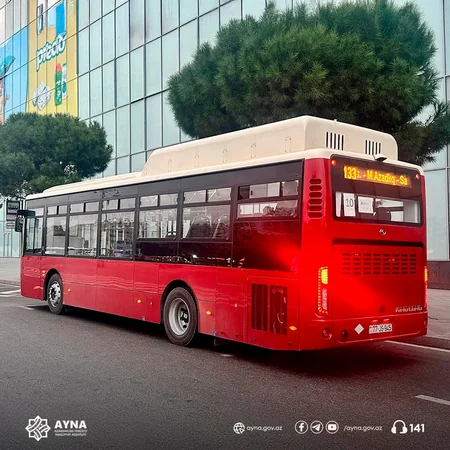 Bakıda daha bir marşrut xətti üzrə elektrobuslar fəaliyyətə başlayıb