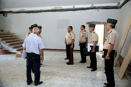 Zakir Hasanov checked major construction work being carried out at Military Lyceum