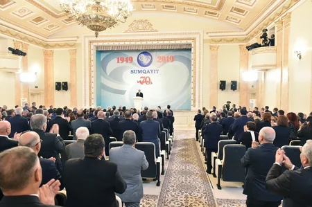 Prezident Sumqayıtın 70 illiyinə həsr olunan tədbirdə iştirak edib - YENİLƏNİB-2
