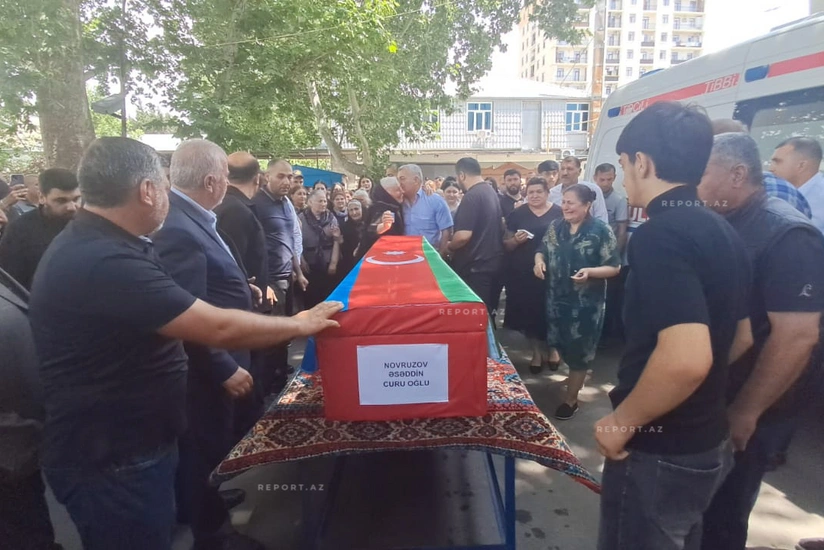 Mingəçevirdə Birinci Qarabağ müharibəsinin şəhidi Əsəddin Novruzov dəfn edilib -  VİDEO - YENİLƏNİB
