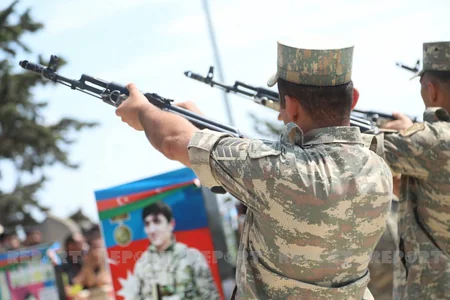 Военнослужащий-шехид Азербайджанской армии похоронен в Баку 