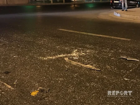 Bakıda taksi işıqforun qırmızı işığından keçərək qəza törədib, xəsarət alanlar var  - FOTO - VİDEO - YENİLƏNİB