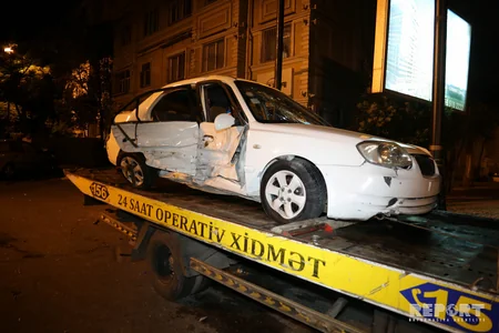 Bakıda taksi sürücüsü qəza törədib: xəsarət alanlar var - FOTO - YENİLƏNİB - VİDEO