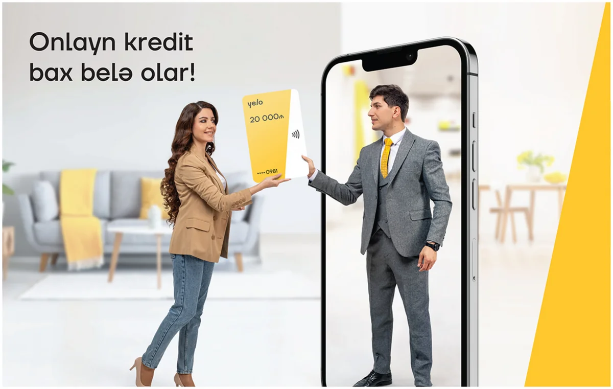 2 dəqiqəyə kredit almaq? YeloBankla mümkündür!