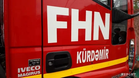 Kürdəmirdə fərdi yaşayış evi yanıb - FOTO - VİDEO - YENİLƏNİB