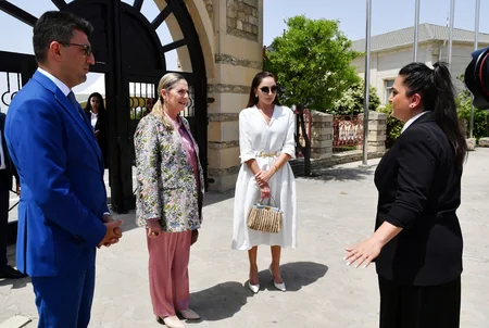 First Ladies of Azerbaijan, Israel visit Gala Archaeological-Ethnographic Museum Complex