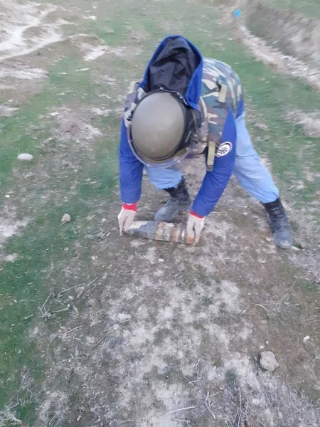 Xızıda 59 ədəd top mərmisi aşkarlandı - FOTO