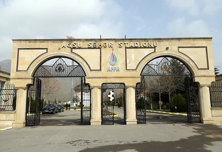 AFFA prezidenti Ağsu şəhər stadionuna baxış keçirib