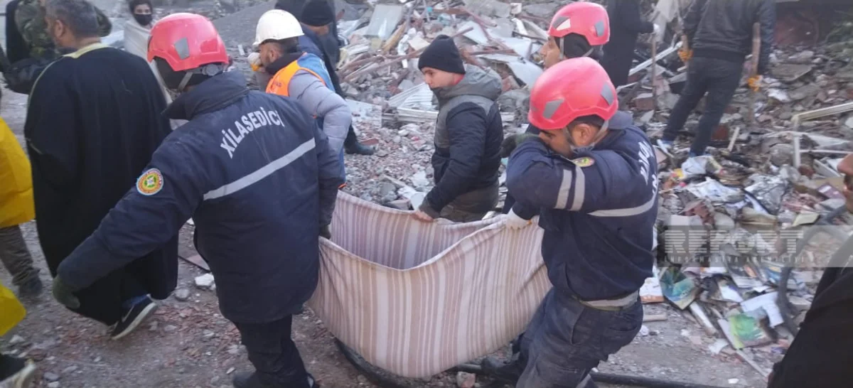 Kahramanmaraşda ən riskli yerlərə daxil olan Azərbaycanın xilasediciləri 